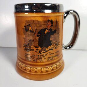 Lord Nelson Ware Beer Stein Mug Elijah Cotton Stafford England Vintage 70s